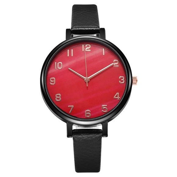 *GIOELE* Red Fashion Dial Quartz Watch - Picture 1 of 2